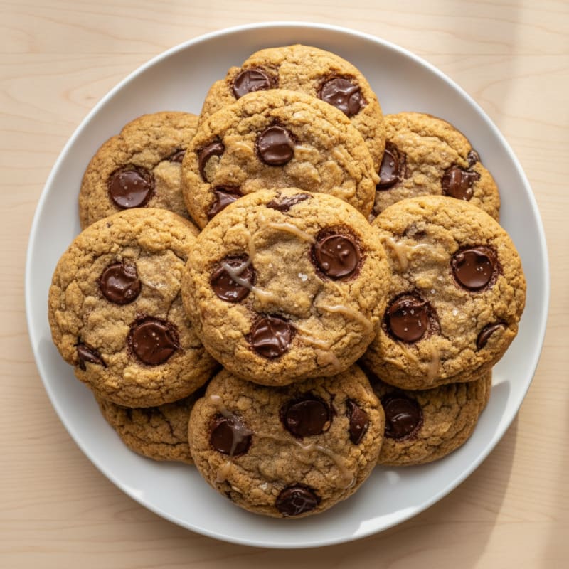 Chewy Oat Flour Chocolate Chip Cookies