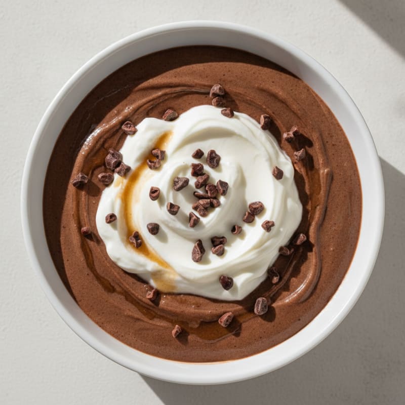 Silky Chocolate Protein Pudding with Greek Yogurt