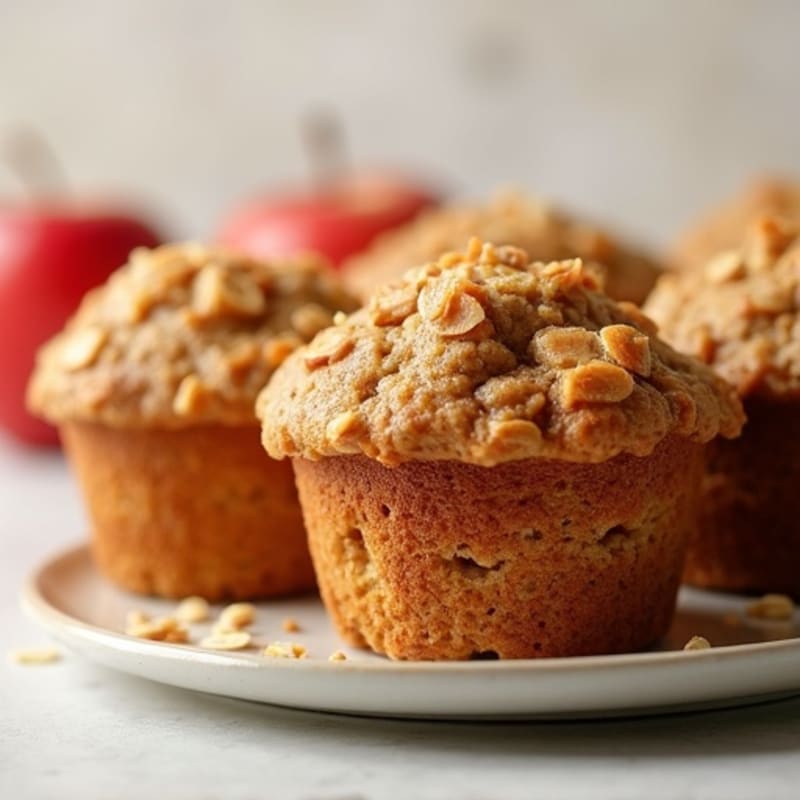 High-Protein Apple Cinnamon Oat Muffins