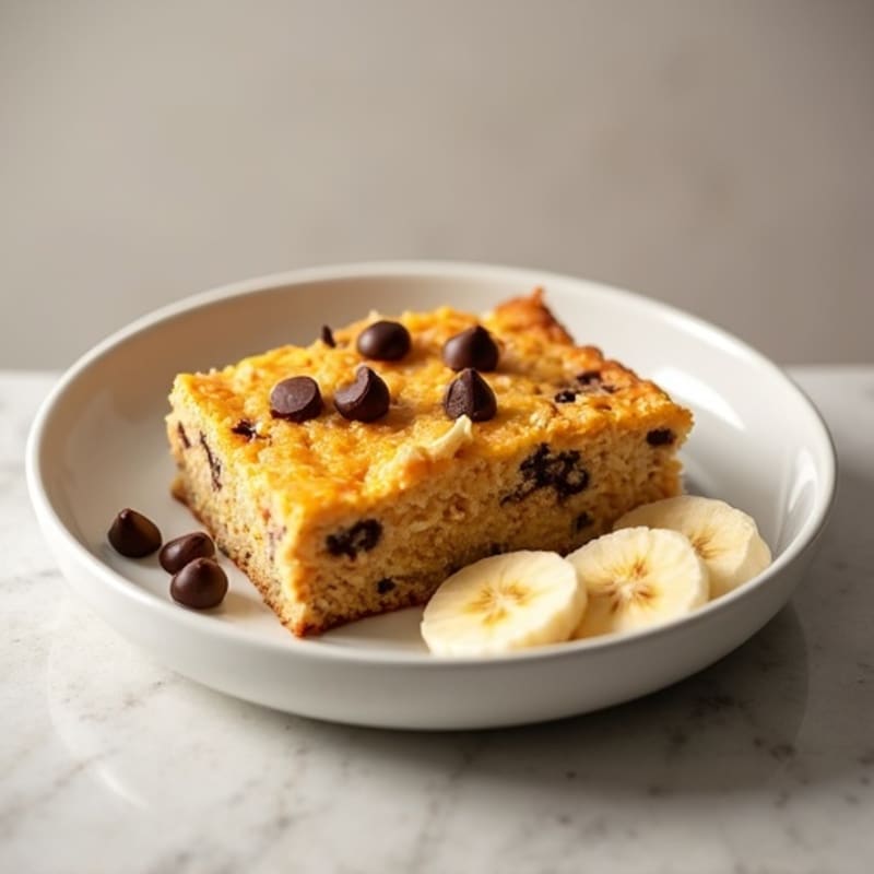 Chocolate Chip Protein Breakfast Bake