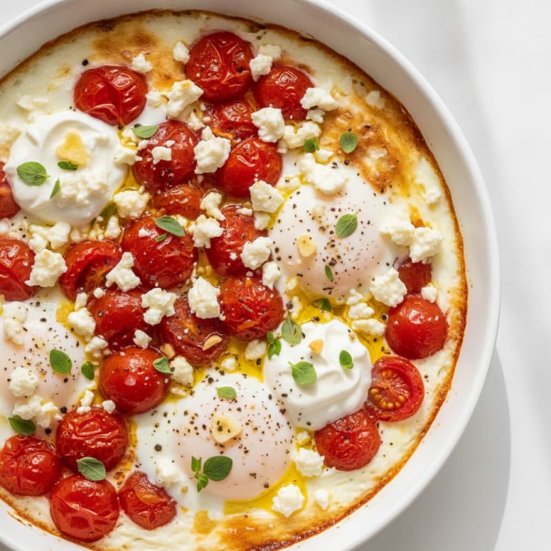 Baked Eggs with Roasted Tomatoes