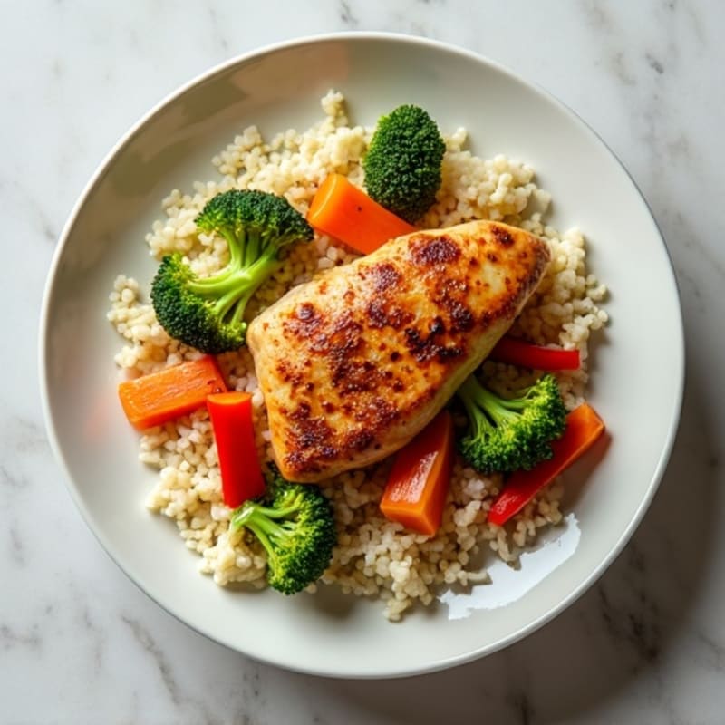 Cauliflower Rice Chicken Stir-Fry