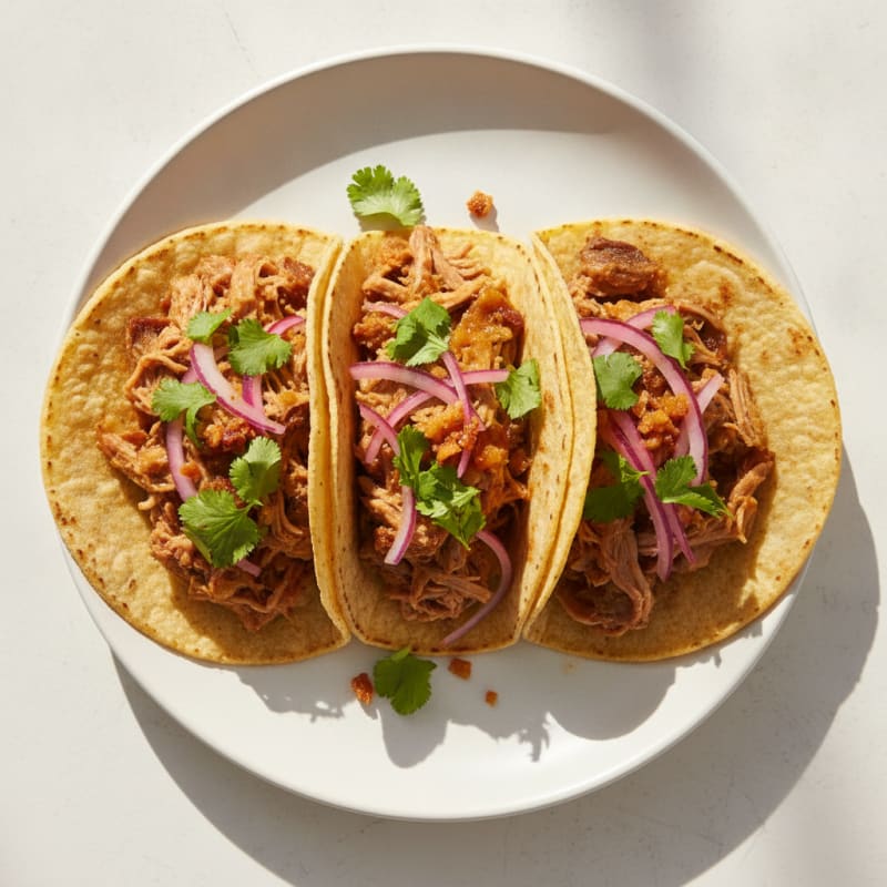 Slow-Cooked Pork Carnitas Tacos