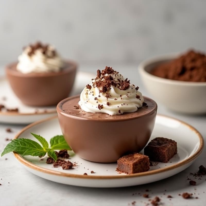 Cottage Cheese Chocolate Protein Pudding