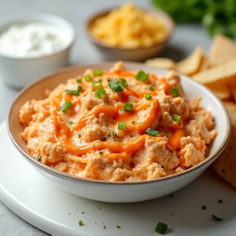 Creamy Greek Yogurt Buffalo Chicken Dip