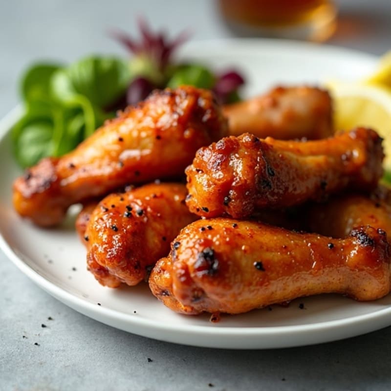 Crispy Honey Glazed Baked Wings