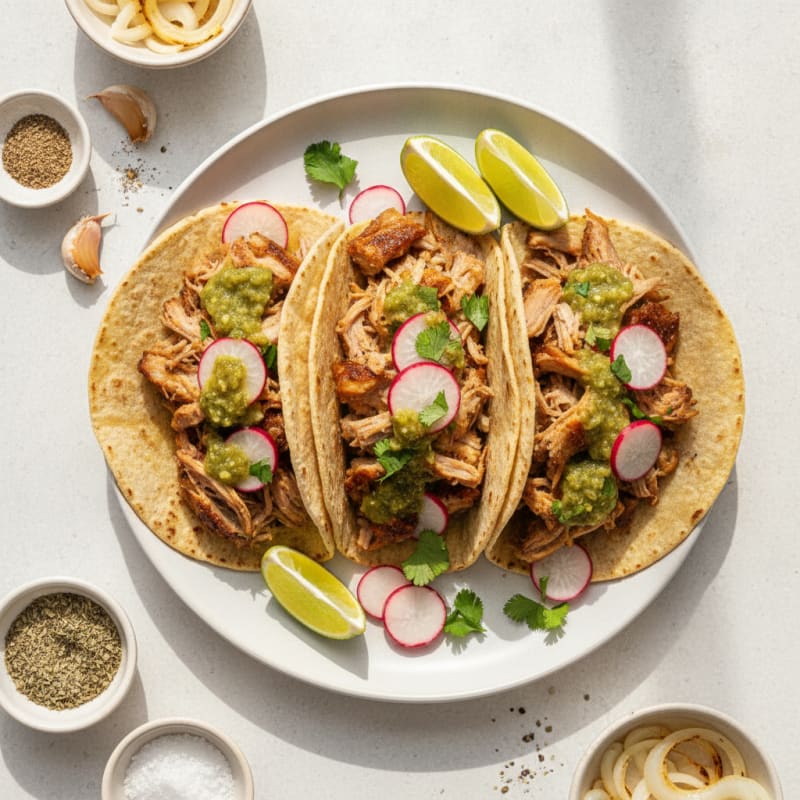 Slow-Cooked Pork Carnitas Tacos