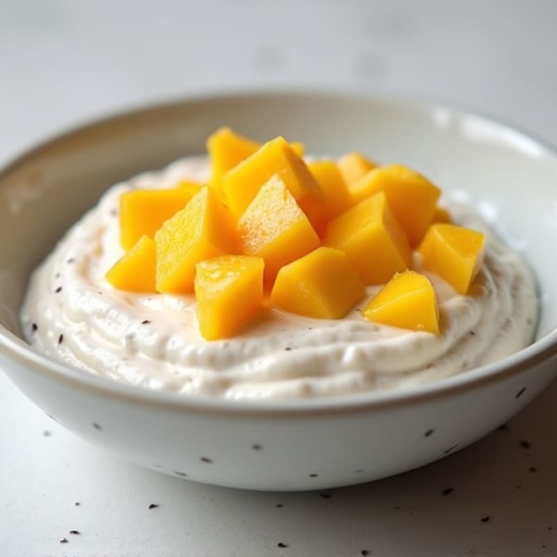 Healthy Creamy Mango Chia Pudding