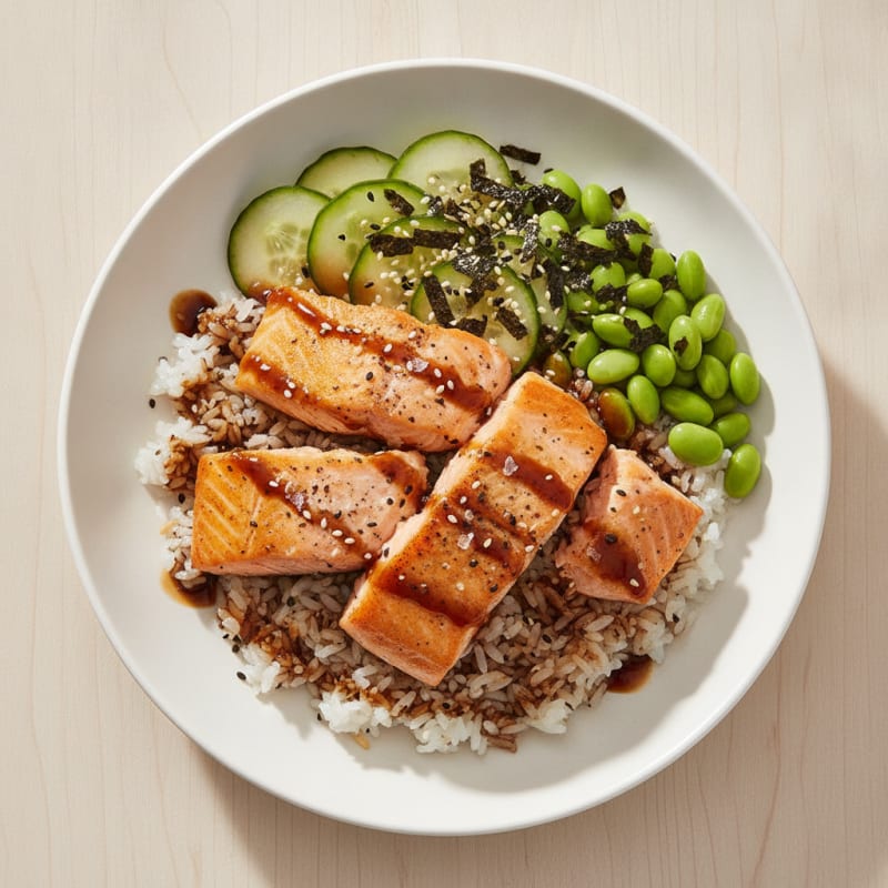 Salmon Sushi Rice Bowl