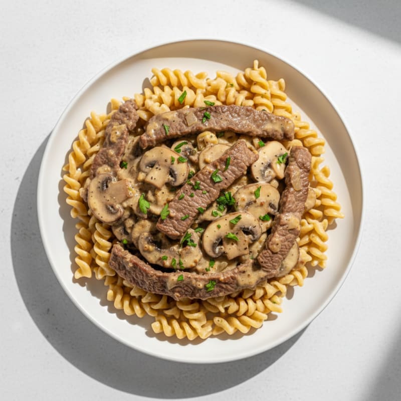 Tender Beef and Mushroom Stroganoff