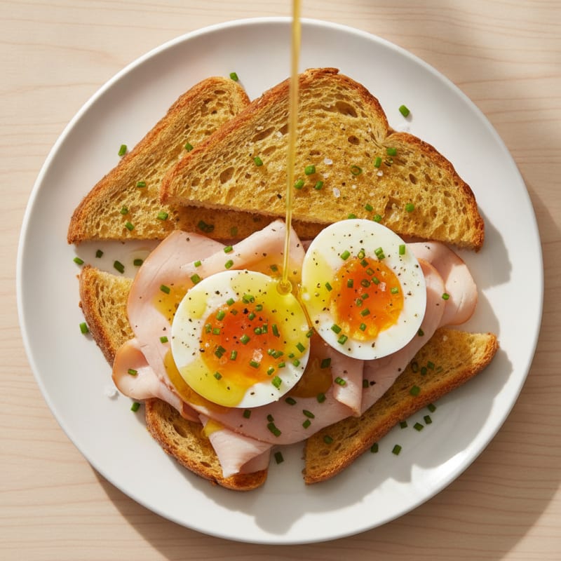 Olive Oil Boiled Eggs with Gluten-Free Toast