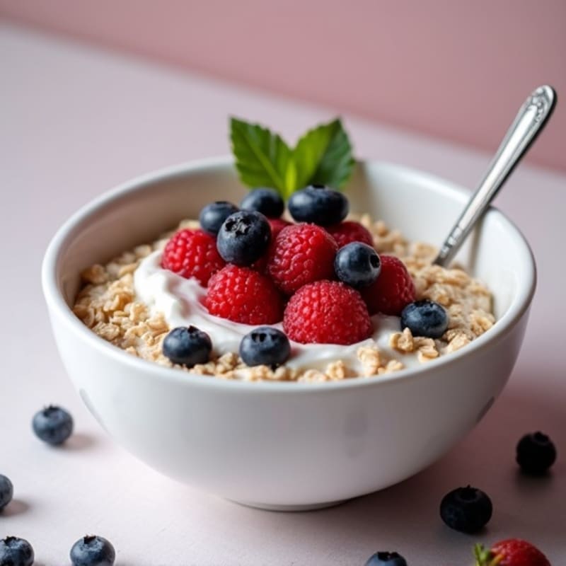 Creamy Protein Berry Oatmeal