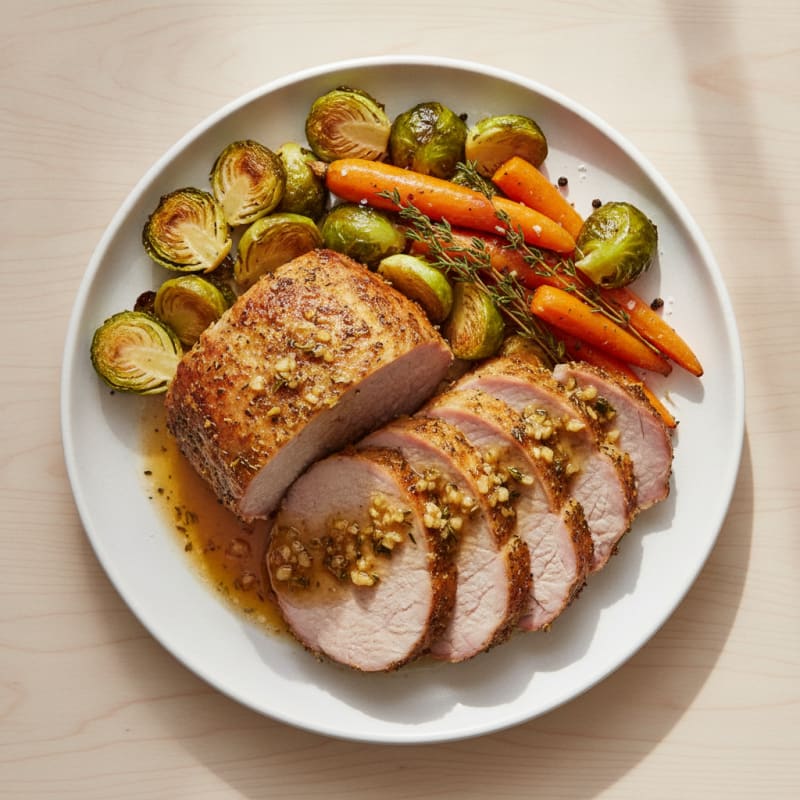 Garlic Herb Roasted Pork Loin