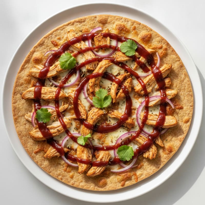High-Protein BBQ Chicken Pizza