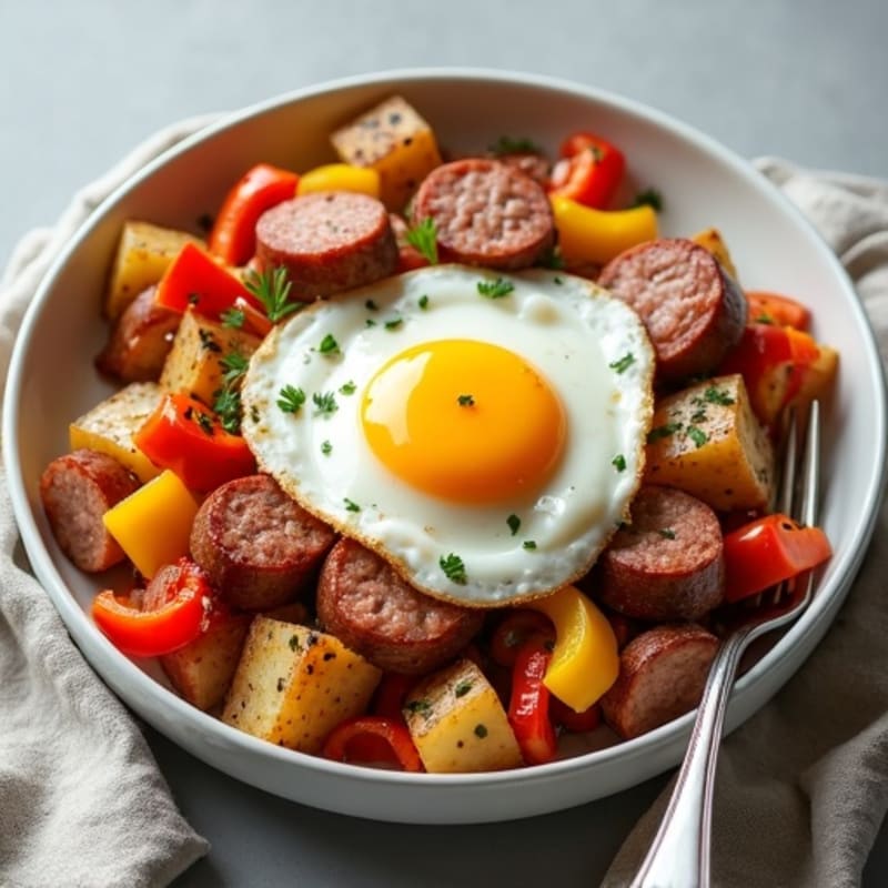 Hearty Sausage, Egg, and Roasted Potato Hash