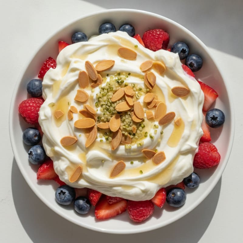 Creamy Greek Yogurt Protein Parfait with Mixed Berries