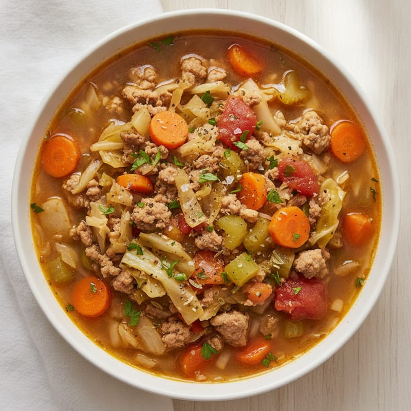 Hearty Cabbage and Vegetable Soup
