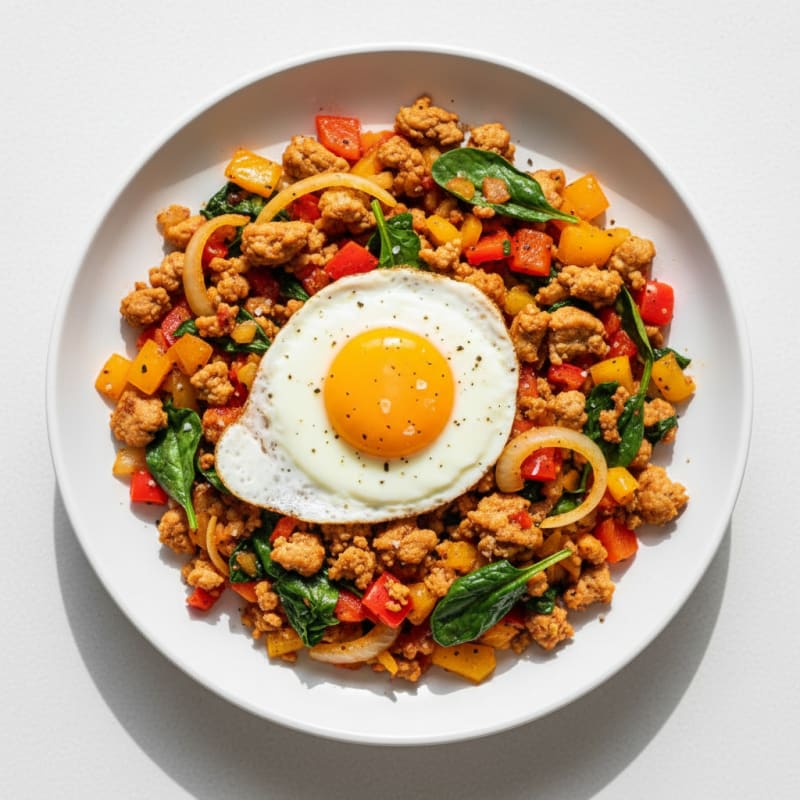 Turkey and Veggie Breakfast Hash