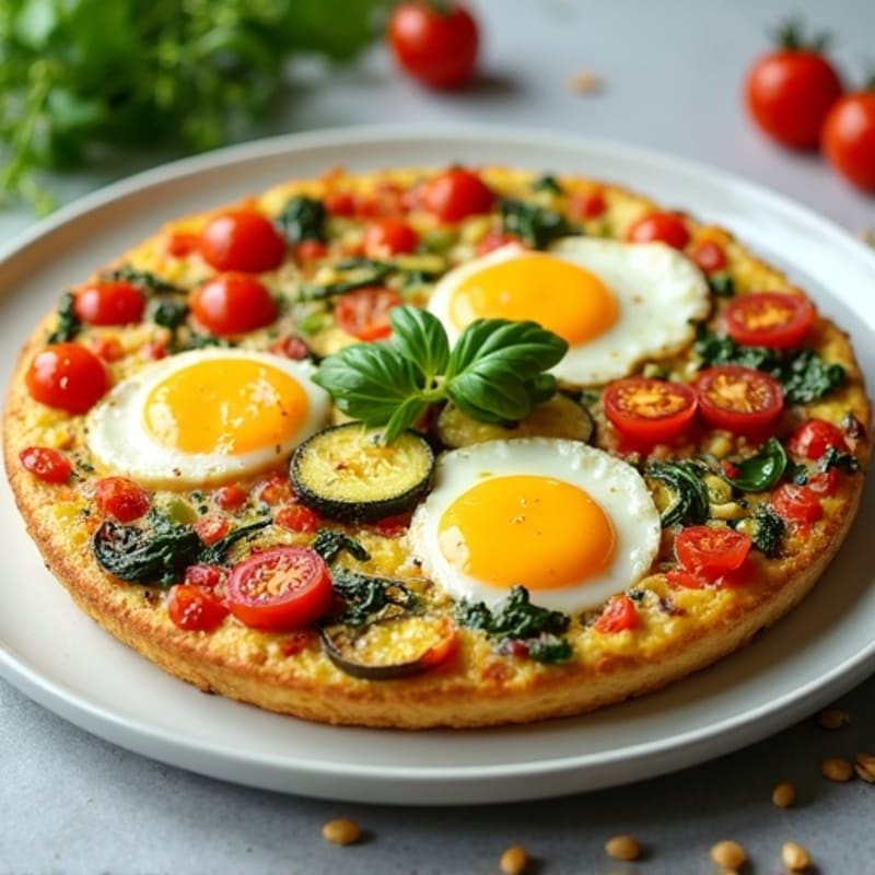 Sheet Pan Roasted Vegetable Frittata