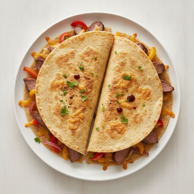 Seared Steak & Pepper Quesadillas