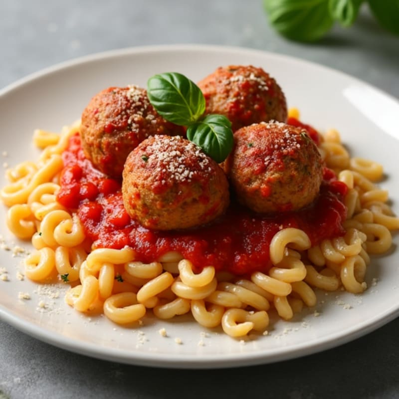 Protein-Packed Turkey Meatballs with Whole Grain Pasta