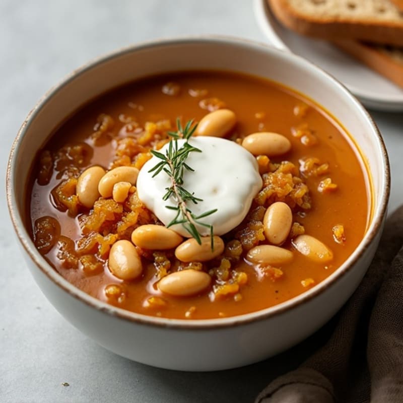 Hearty Caramelized Onion Soup with Toasted Whole Grain Bread
