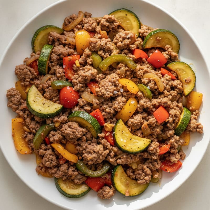 Ground Beef and Vegetable Skillet