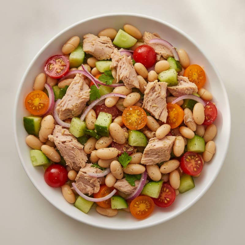 Mediterranean Tuna and White Bean Salad
