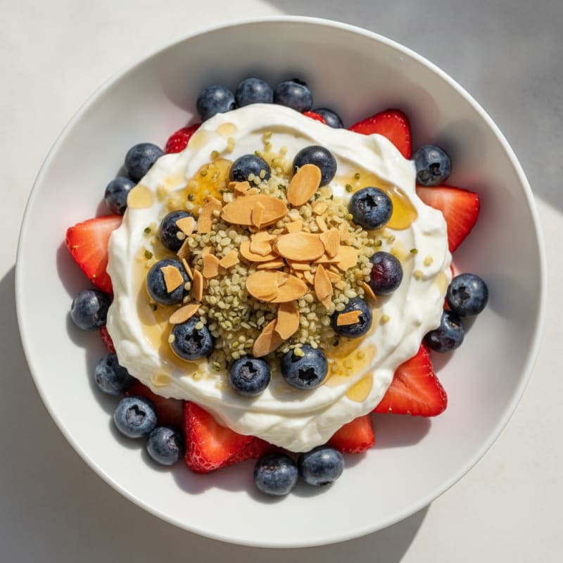 Creamy Greek Yogurt Protein Parfait with Berries