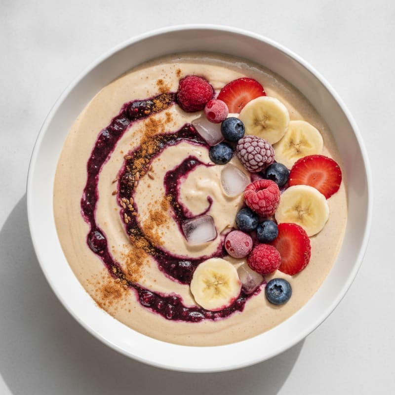 Banana Berry Smoothie with Protein