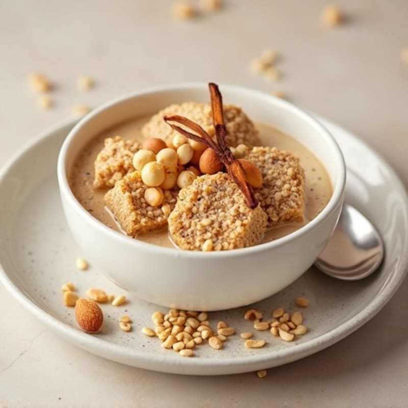 Creamy Vanilla Protein Chia Pudding with Almond Butter