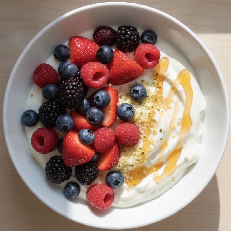 Creamy Protein Yogurt with Mixed Berries