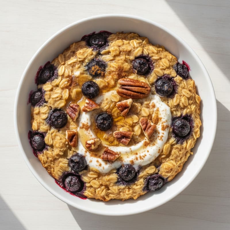 Baked Berry Pecan Oatmeal