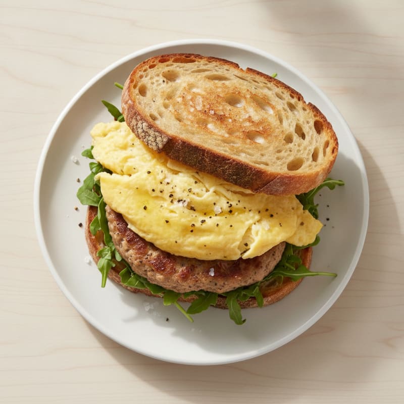 Sourdough Turkey Egg Sandwich