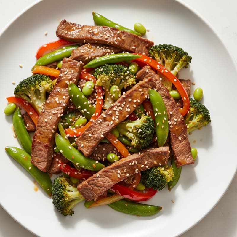 Tender Sesame-Ginger Beef Stir-Fry