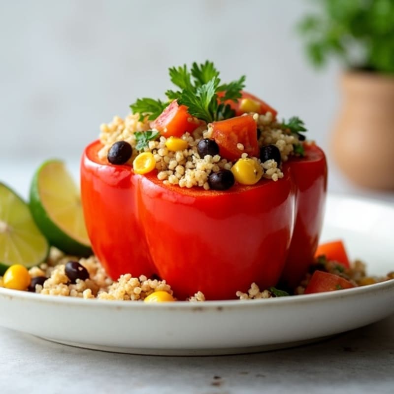 Zesty Quinoa Stuffed Peppers