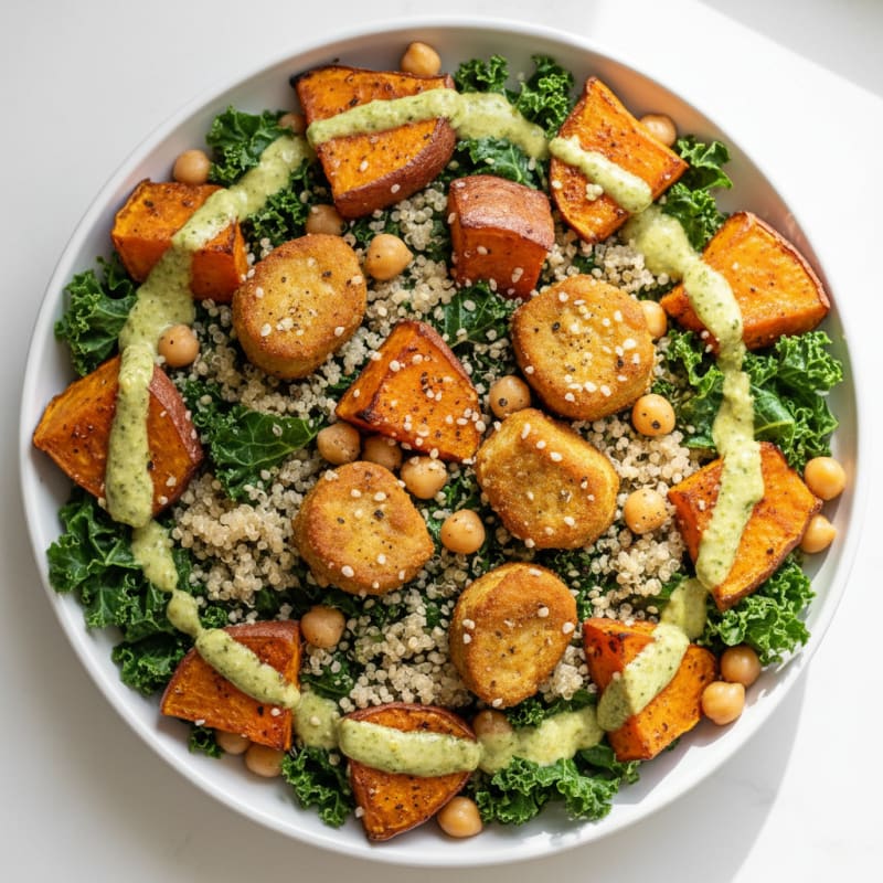 Roasted Sweet Potato Buddha Bowl