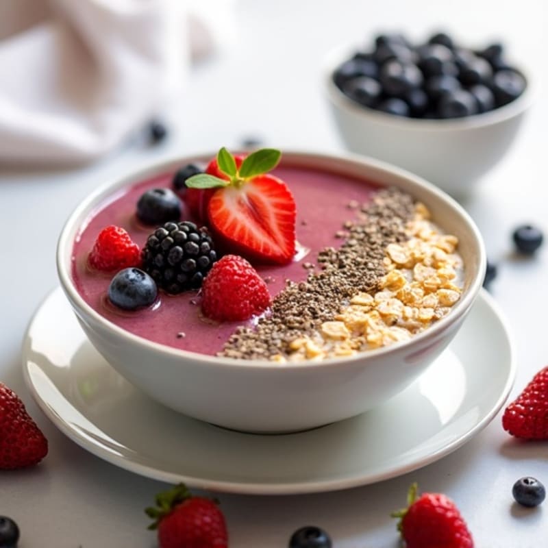 Protein-Packed Vanilla Berry Oat Bowl