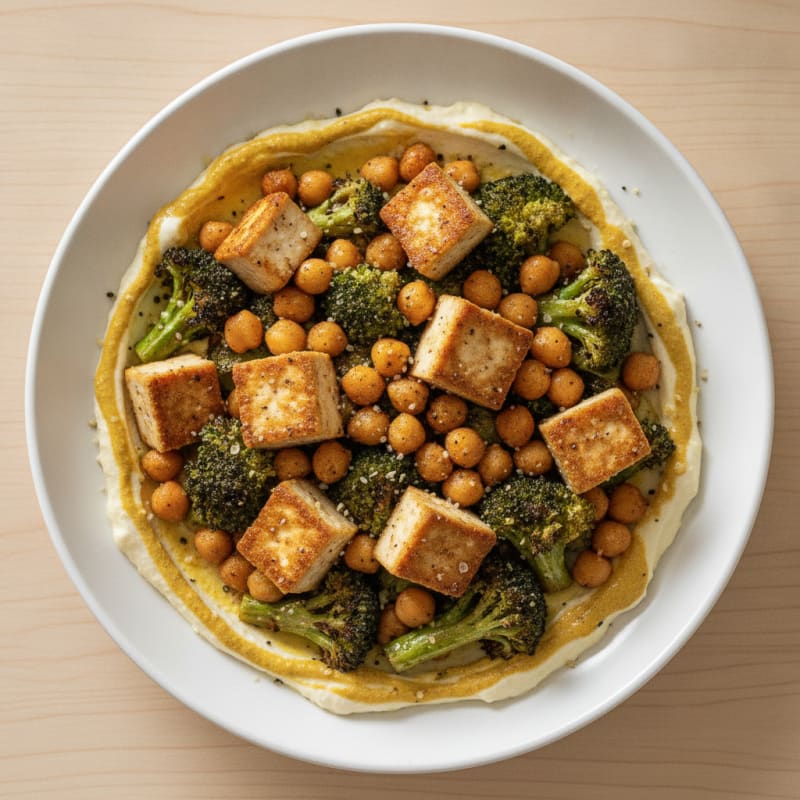 Roasted Vegetable and Chickpea Bowl