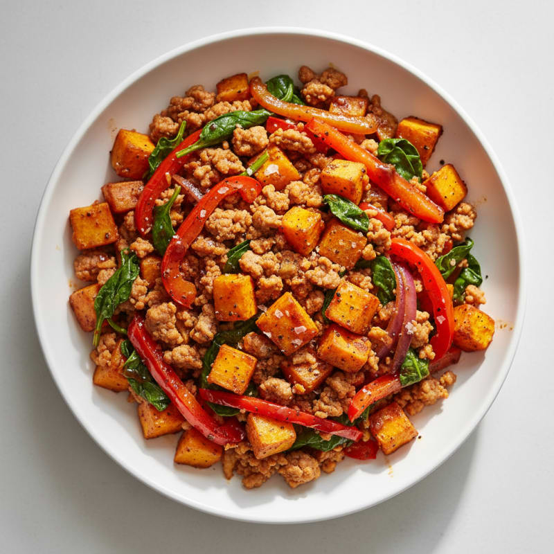 Smoky Ground Turkey Sweet Potato Bowl
