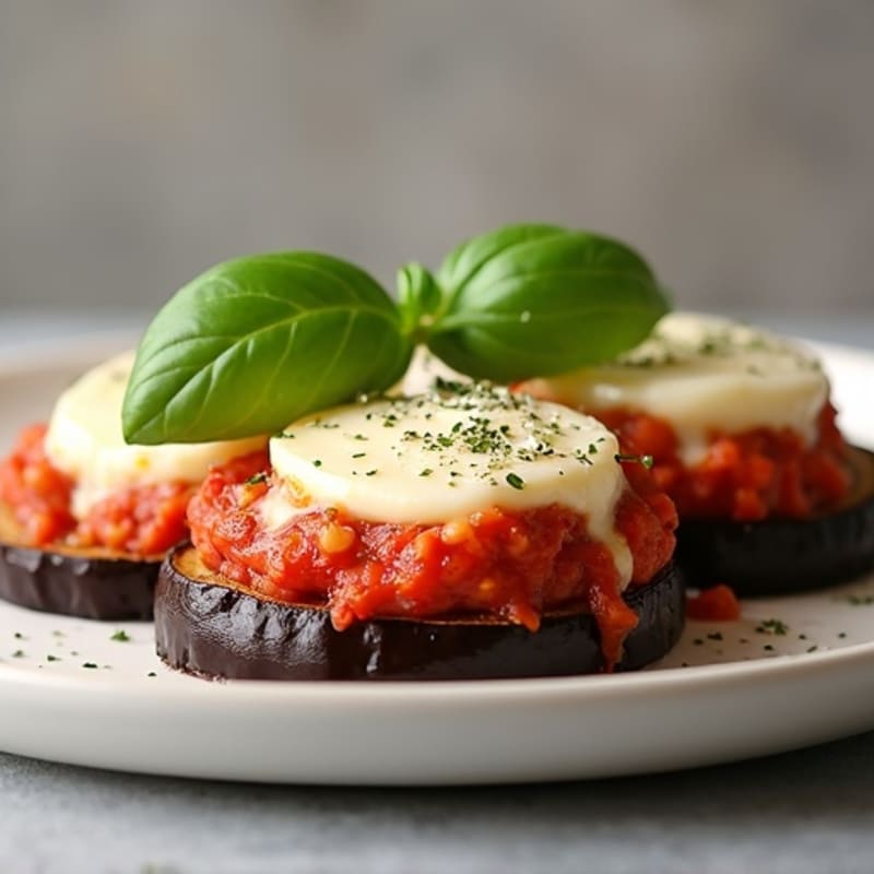 Healthy Baked Eggplant Parmesan