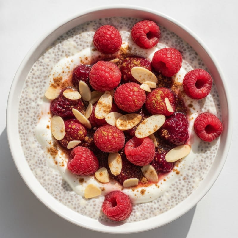 High-Protein Berry Chia Seed Pudding