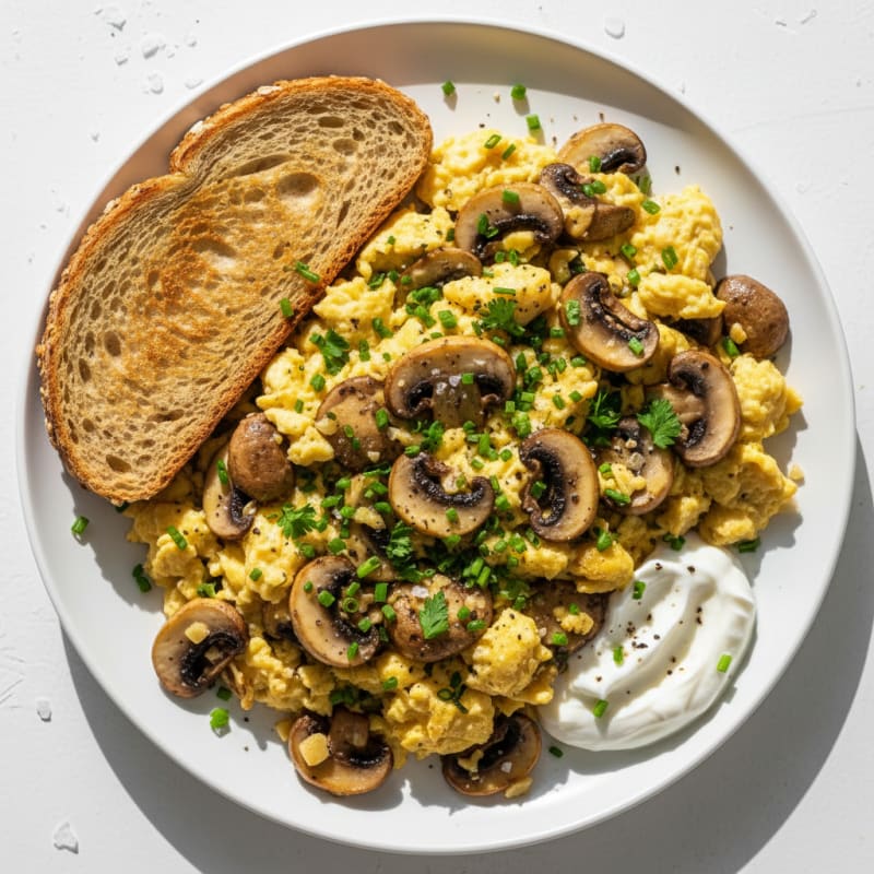 Savory Mushroom Scramble with Herbs