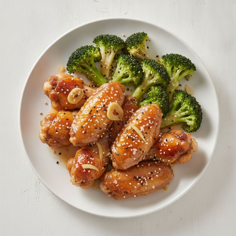 Sweet & Sticky Honey-Glazed Chicken Wings