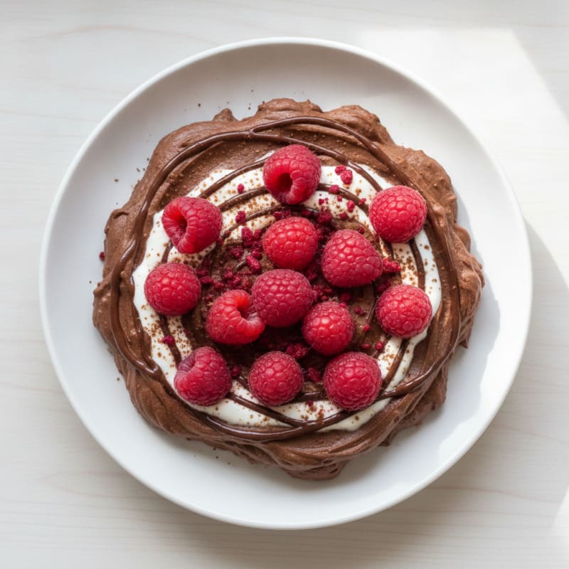 Chocolate Avocado Mousse with Berries