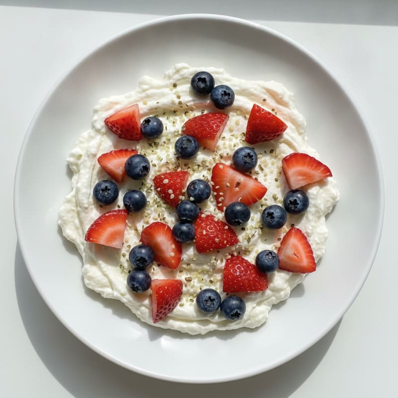 Silky Protein Yogurt with Fresh Berries