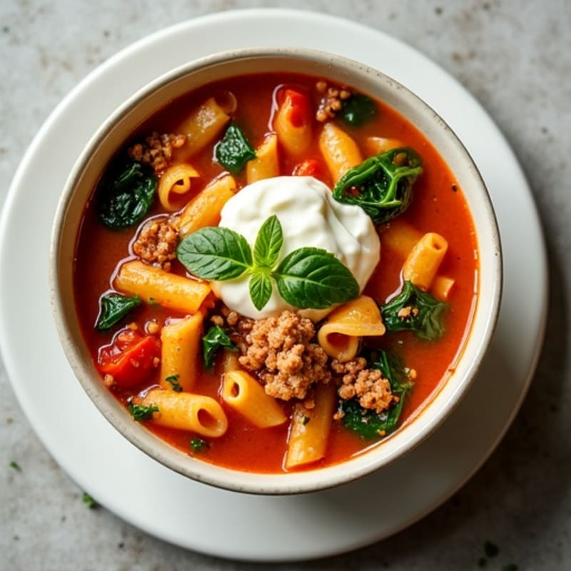 Hearty Lean Ground Turkey Lasagna Soup