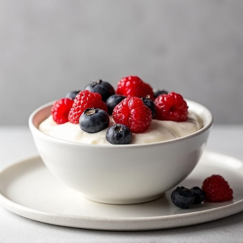 Creamy Greek Yogurt Protein Bowl with Mixed Berries