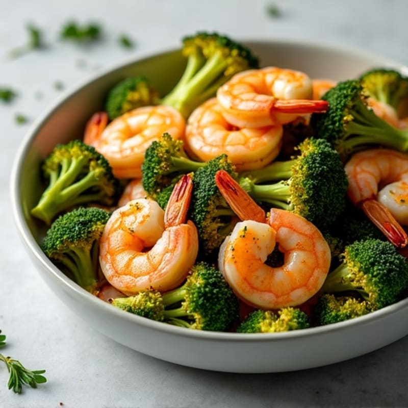 Sheet Pan Lemon Herb Shrimp and Crispy Broccoli
