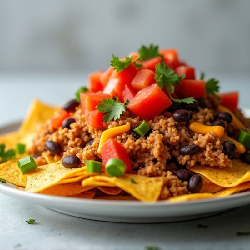 Lean Pulled Pork Sheet Pan Nachos